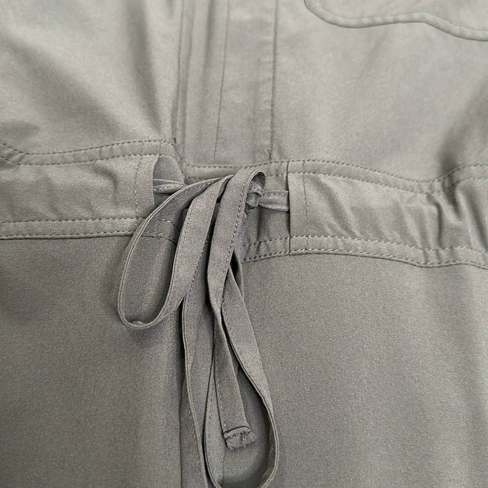 Athleta Topanga wide leg jumpsuit olive green size L Y neck - Picture 12 of 14